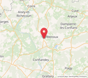 Map of Amance, Bourgogne-Franche-Comté