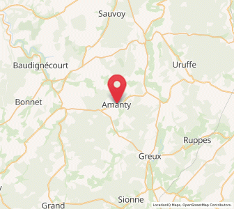 Map of Amanty, Grand Est
