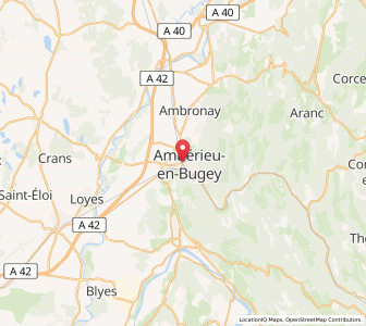 Map of Ambérieu-en-Bugey, Auvergne-Rhône-Alpes