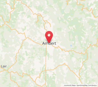 Map of Ambert, Auvergne-Rhône-Alpes