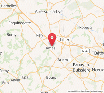 Map of Ames, Hauts-de-France