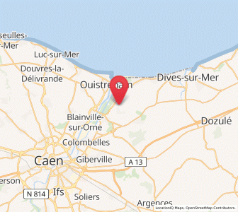 Map of Amfreville, Normandy