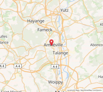 Map of Amnéville, Grand Est