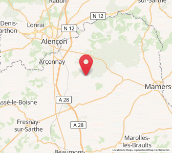 Map of Ancinnes, Pays de la Loire
