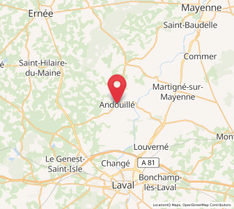 Map of Andouillé, Pays de la Loire