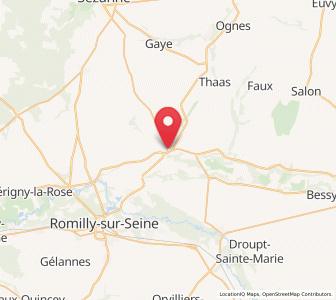 Map of Anglure, Grand Est