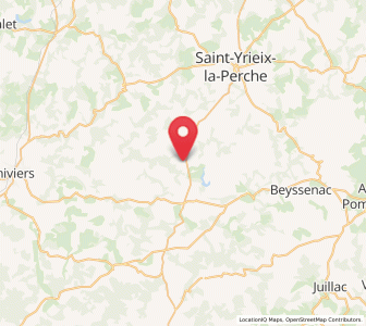 Map of Angoisse, Nouvelle-Aquitaine