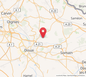 Map of Anhiers, Hauts-de-France
