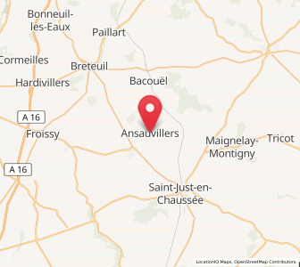Map of Ansauvillers, Hauts-de-France