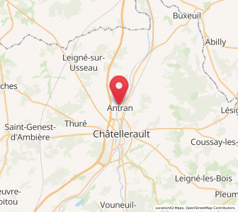Map of Antran, Nouvelle-Aquitaine