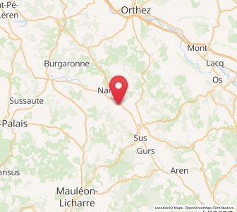 Map of Araux, Nouvelle-Aquitaine