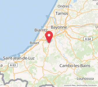 Map of Arcangues, Nouvelle-Aquitaine