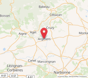 Map of Argeliers, Occitanie