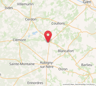 Map of Argent-sur-Sauldre, Centre