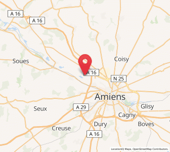 Map of Argœuves, Hauts-de-France