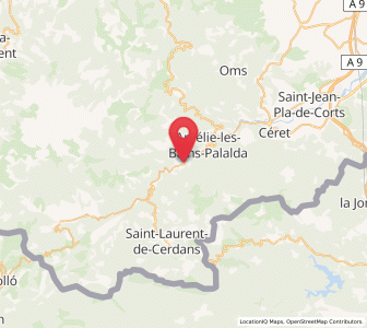 Map of Arles-sur-Tech, Occitanie