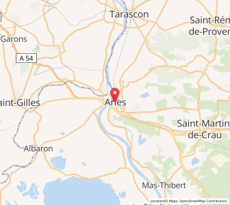 Map of Arles, Provence-Alpes-Côte d'Azur