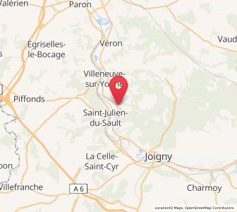 Map of Armeau, Bourgogne-Franche-Comté