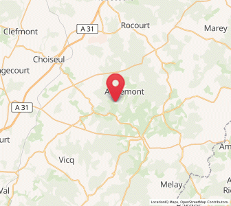 Map of Arnoncourt-sur-Apance, Grand Est