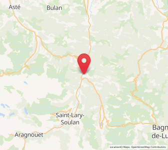 Map of Arreau, Occitanie