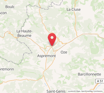 Map of Aspres-lès-Veynes, Provence-Alpes-Côte d'Azur