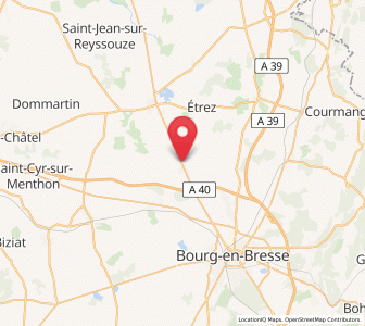 Map of Attignat, Auvergne-Rhône-Alpes