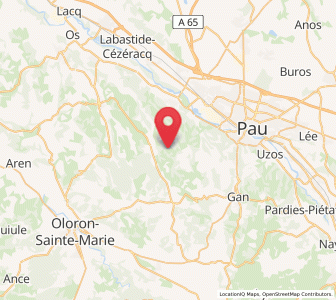 Map of Aubertin, Nouvelle-Aquitaine