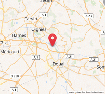 Map of Auby, Hauts-de-France