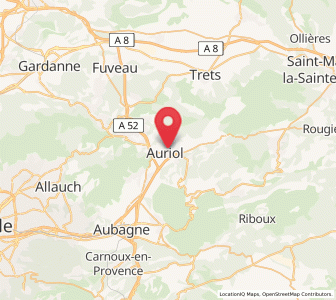Map of Auriol, Provence-Alpes-Côte d'Azur