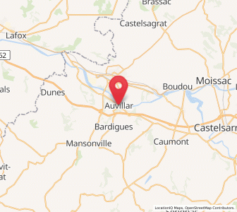 Map of Auvillar, Occitanie
