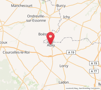 Map of Auxy, Centre