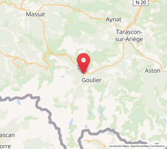 Map of Auzat, Occitanie