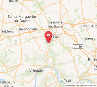 Map of Auzebosc, Normandy