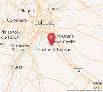 Map of Auzeville-Tolosane, Occitanie