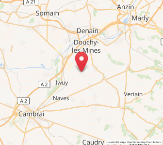 Map of Avesnes-le-Sec, Hauts-de-France