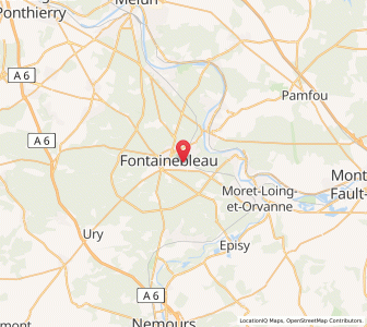 Map of Avon, Île-de-France