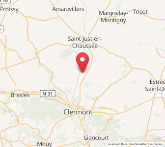 Map of Avrechy, Hauts-de-France
