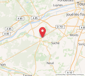 Map of Azay-le-Rideau, Centre