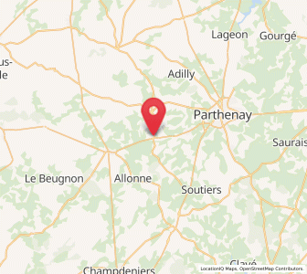 Map of Azay-sur-Thouet, Nouvelle-Aquitaine