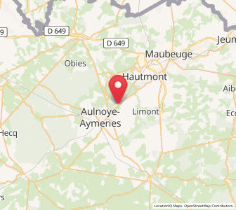 Map of Bachant, Hauts-de-France