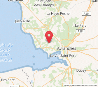 Map of Bacilly, Normandy