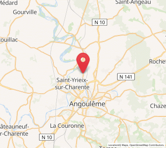 Map of Balzac, Nouvelle-Aquitaine