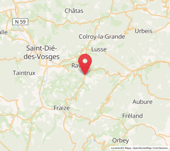 Map of Ban-de-Laveline, Grand Est