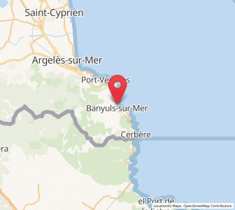 Map of Banyuls-sur-Mer, Occitanie
