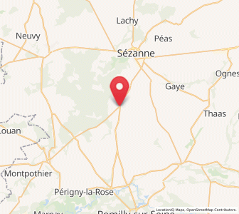 Map of Barbonne-Fayel, Grand Est
