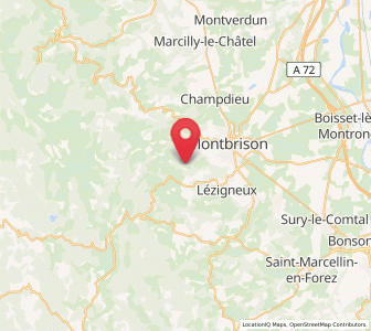 Map of Bard, Auvergne-Rhône-Alpes