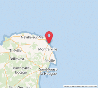 Map of Barfleur, Normandy