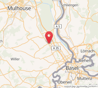 Map of Bartenheim, Grand Est