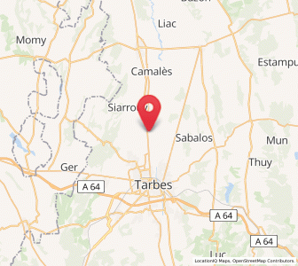 Map of Bazet, Occitanie