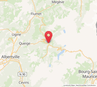Map of Beaufort, Auvergne-Rhône-Alpes